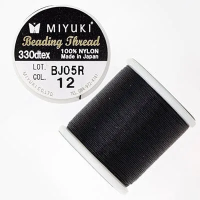 Necklaces Peppy Beads Miyuki Beading Thread50 Meter SpoolColor 12 Black
