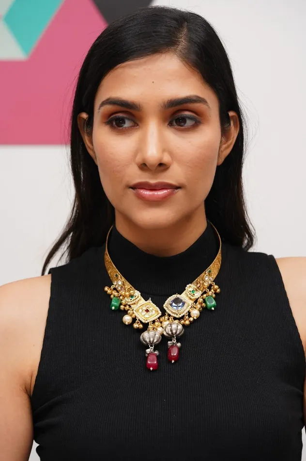 attrangi Necklaces Nirali Banjaran Statement Collar Necklace Gold And Silver Polish attrangi Necklaces Nirali Banjaran Statement Collar Necklace Gold And Silver Polish
