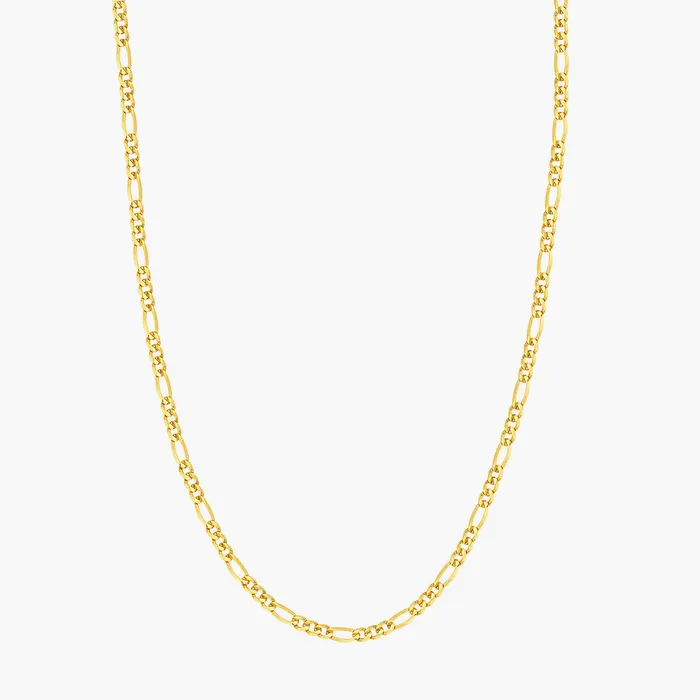 Necklaces Proclamation Jewelry 4mm Figaro Chain 14k Yellow Gold